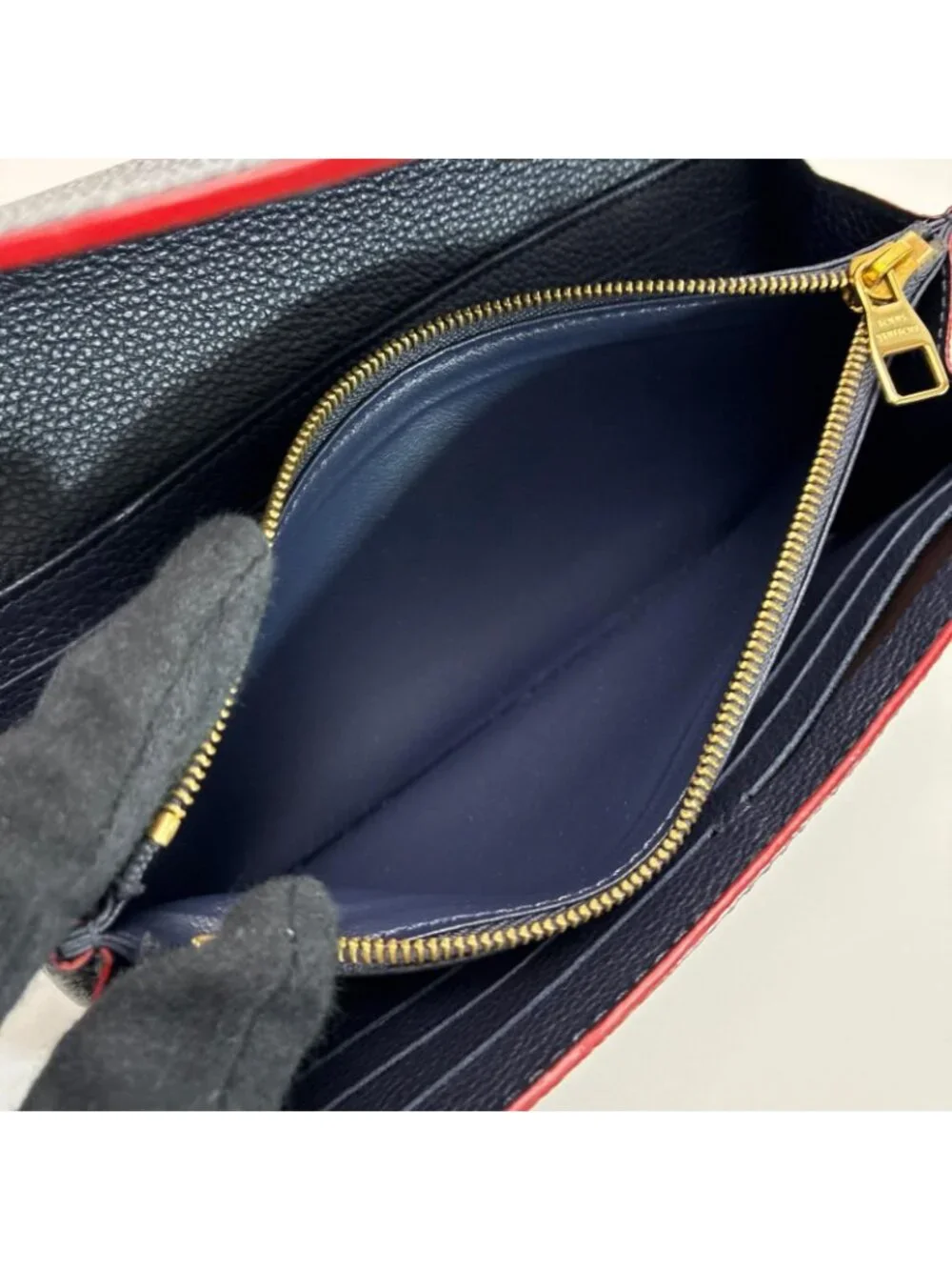 Louis Vuitton Bifold Wallet Portefeuille Sarah Navy